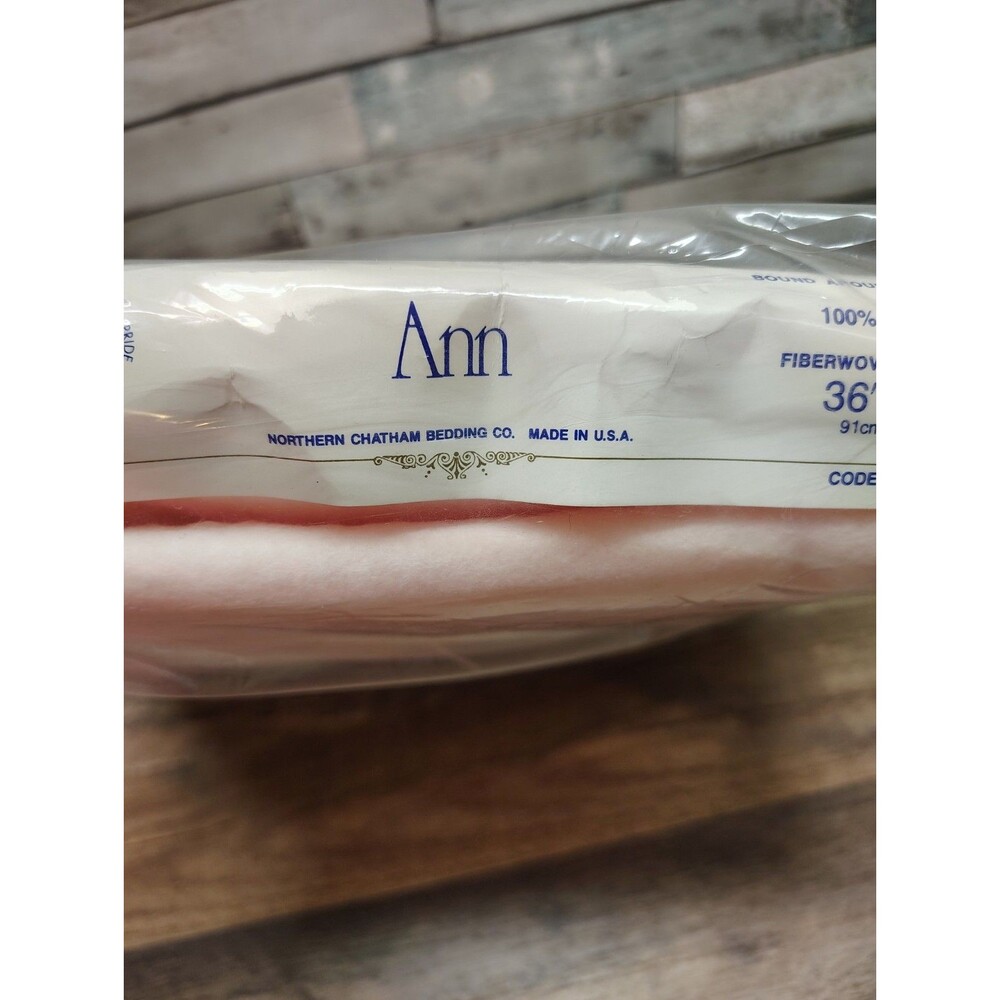 VTG North Star Ann Chatham Acrylic Crib Baby Blanket Nylon Edges Pink 36"x50"NEW - Picture 4 of 5